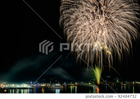Fireworks Kuchinotsu Port Nagasaki Fireworks Kuchinotsu Port Nagasaki 92484732