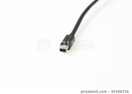 迷你 DP 電纜白色背景 92486356