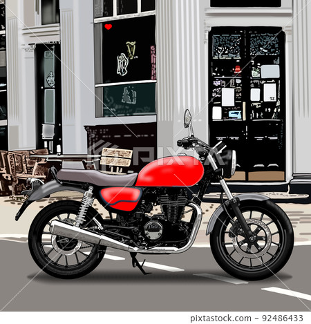 Motorcycle motorcycle cityscape background Motorcycle motorcycle cityscape background 92486433