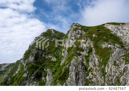View of Mt. Hoken from Senjojiki Cirque 92487567