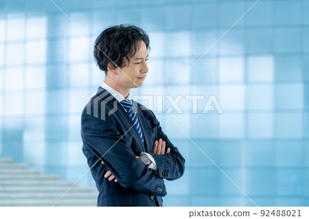 A depressed young man 92488021