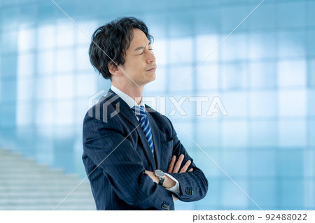 A depressed young man 92488022