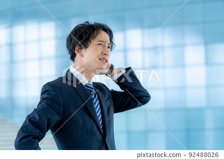 A depressed young man 92488026