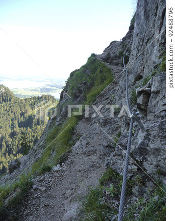 Tegelberg via ferrata in Bavaria, Germany Tegelberg via ferrata in Bavaria, Germany 92488796