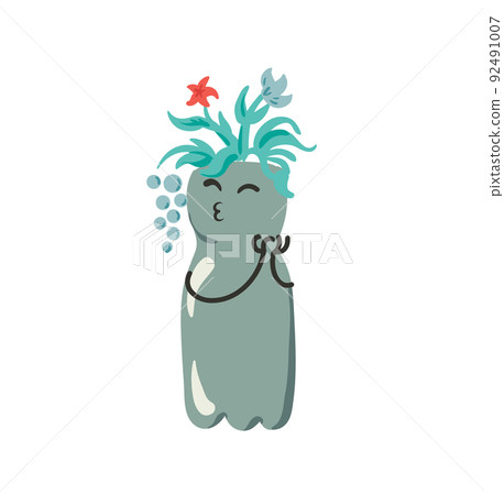 Reuse plastic bottle flower pot 92491007