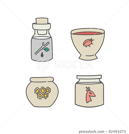 Natural organic products containers Natural organic products containers 92491073