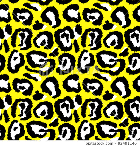 Leopard imitation seamless pattern. Vector... - Stock Illustration ...