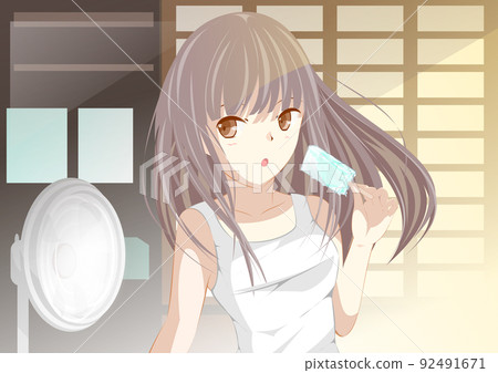 Ice lolly girl 92491671