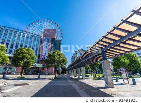 中心北站前的城市景觀，日本橫濱城市景觀 92491923