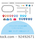 Maps Maps can be used Ready-to-use icons Map symbols Fashionable 92492671