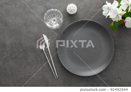 Table setting, top view 92492844