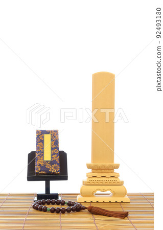 Past book displayed on the tray and altar at the time of Obon 6 92493180