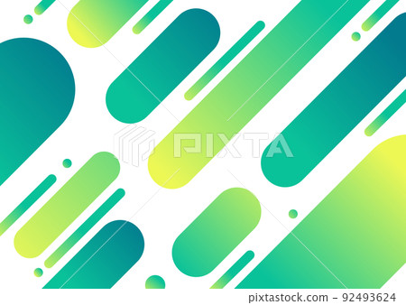 Green geometric pattern background material 92493624