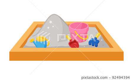 Illustration of sandbox play_square Illustration of sandbox play_square 92494394