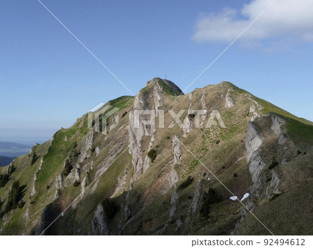 Summit cross of Rindalphorn mountain, Bavaria, Germany Summit cross of Rindalphorn mountain, Bavaria, Germany 92494612