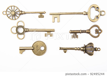 image of key white background  92495244
