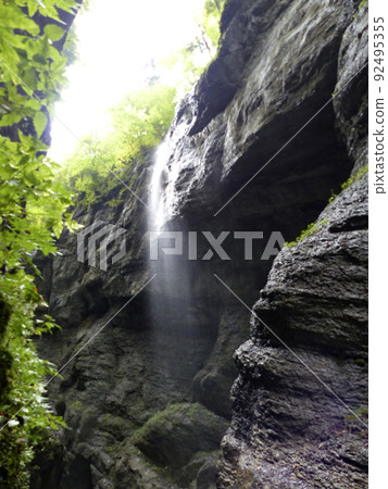 Canyon Partnachklamm in Bavaria, Germany 92495355