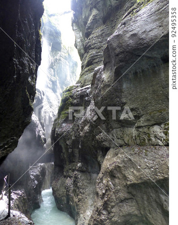 Canyon Partnachklamm in Bavaria, Germany Canyon Partnachklamm in Bavaria, Germany 92495358