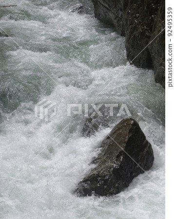 Canyon Partnachklamm in Bavaria, Germany Canyon Partnachklamm in Bavaria, Germany 92495359