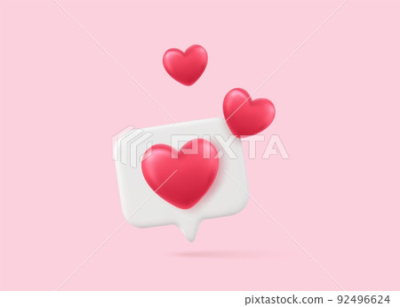 3D Social media online platform concept, 3D Social media online platform concept, 92496624