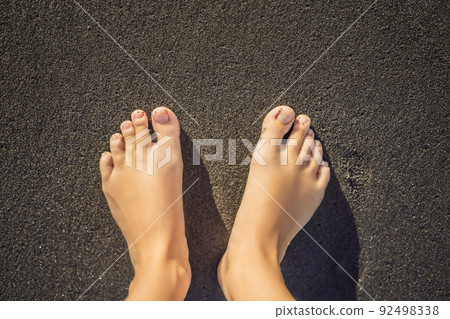 Black sand on the beach Bali, Indonesia Black sand on the beach Bali, Indonesia 92498338