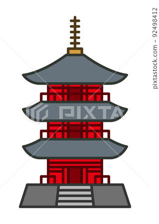 三重塔的插圖 92498412