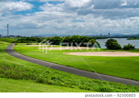 從淀川右岸向上游看 從淀川右岸向上游看 92500803