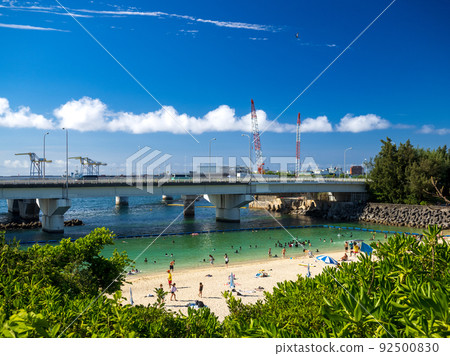 海灘上的海浪 92500830