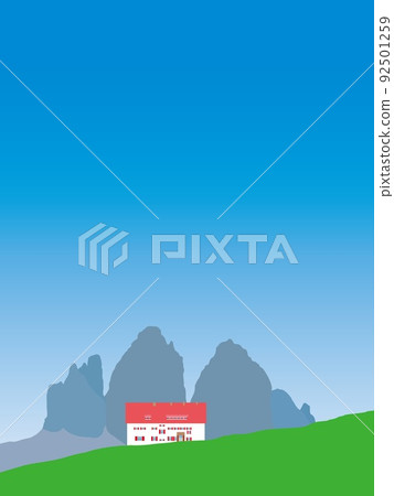 Tre Cime di lavaredo tre cime di lavaredo Locatelli hut Dolomites 92501259