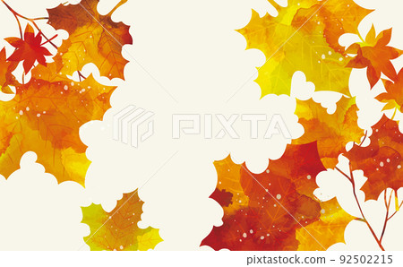 Autumn leaves leaf autumn watercolor background illustration Autumn leaves leaf autumn watercolor background illustration 92502215
