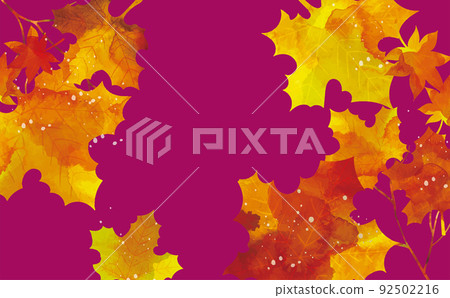 Autumn leaves leaf autumn watercolor background illustration Autumn leaves leaf autumn watercolor background illustration 92502216