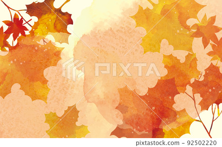 Autumn leaves leaf autumn watercolor background illustration Autumn leaves leaf autumn watercolor background illustration 92502220