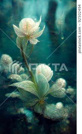 Colorful multicolored bright picture. Painted bright multicolored flowers. Abstract colorful background. 92502494