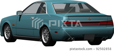 Original car cutout image illustration that does not require the manufacturer's license 92502858