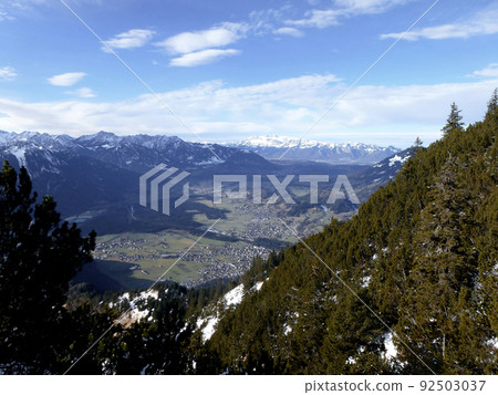 Winter hiking tour to Hoher Frassen mountain, Raggal, Austria 92503037