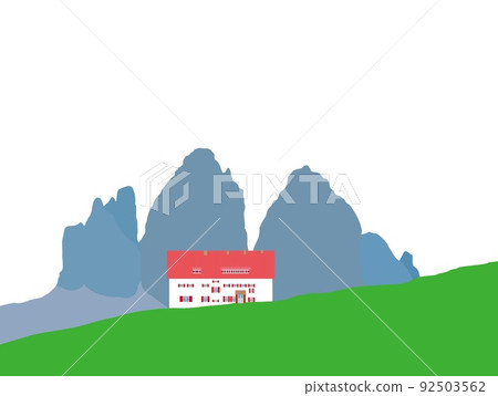 Tre Cime di lavaredo tre cime di lavaredo Locatelli hut Dolomites 92503562