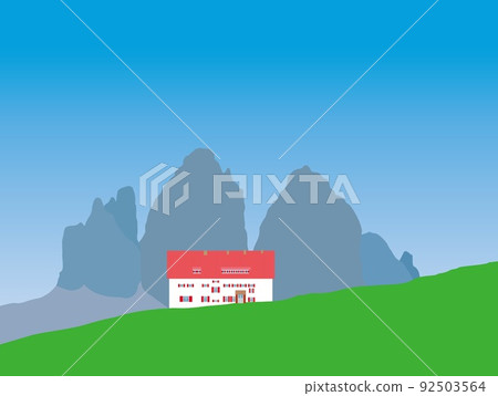 Tre Cime di lavaredo tre cime di lavaredo Locatelli hut Dolomites 92503564