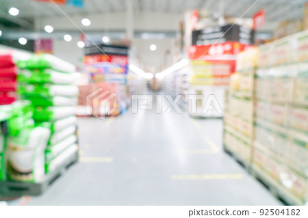 abstract blur supermarket for background 92504182