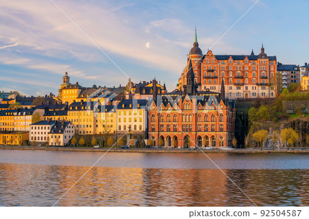 Stockholm old town city skyline, cityscape of Sweden 92504587
