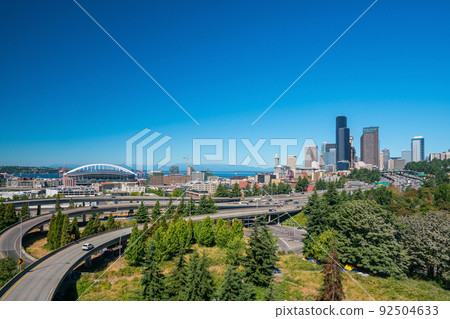 View of downtown Seattle skyline View of downtown Seattle skyline 92504633
