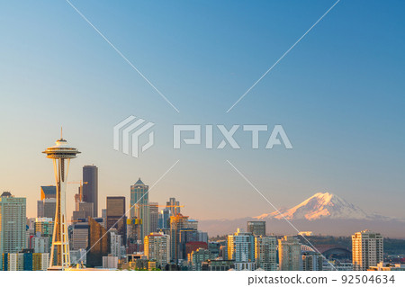 View of downtown Seattle skyline View of downtown Seattle skyline 92504634