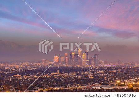 Downtown Los Angeles city skyline, cityscape of LA Downtown Los Angeles city skyline, cityscape of LA 92504910