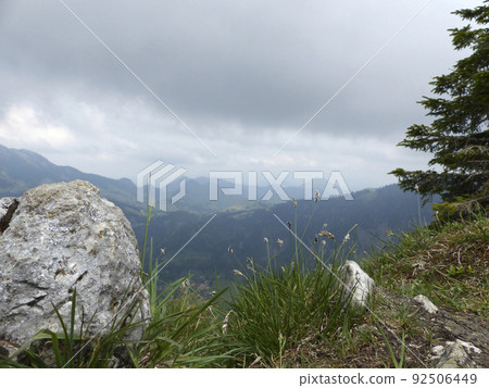 Mountain tour to Seebergkopf mountain, Bavaria, Germany 92506449