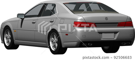 Original car cutout image illustration that does not require the manufacturer's license 92506683