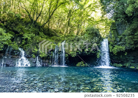 Jinma Waterfall in Fujinomiya City, Shizuoka Prefecture 92508235