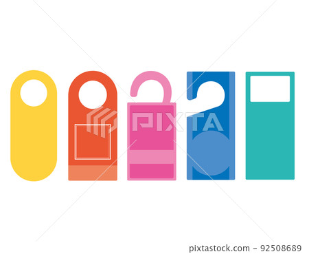 門衣架門板矢量圖 92508689