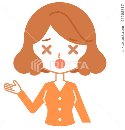 抬起右手眼睛的女性角色的上半身變成了x 抬起右手眼睛的女性角色的上半身變成了x 92508817