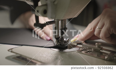 Partnov hands are sewing from leather sewing - Stock Photo [92508862] -  PIXTA