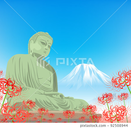 群孤挺花、彼岸花、大佛、富士山 群孤挺花、彼岸花、大佛、富士山 92508944