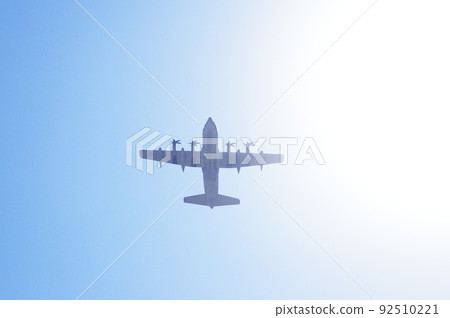 KC130J flying in the blue sky KC130J flying in the blue sky 92510221
